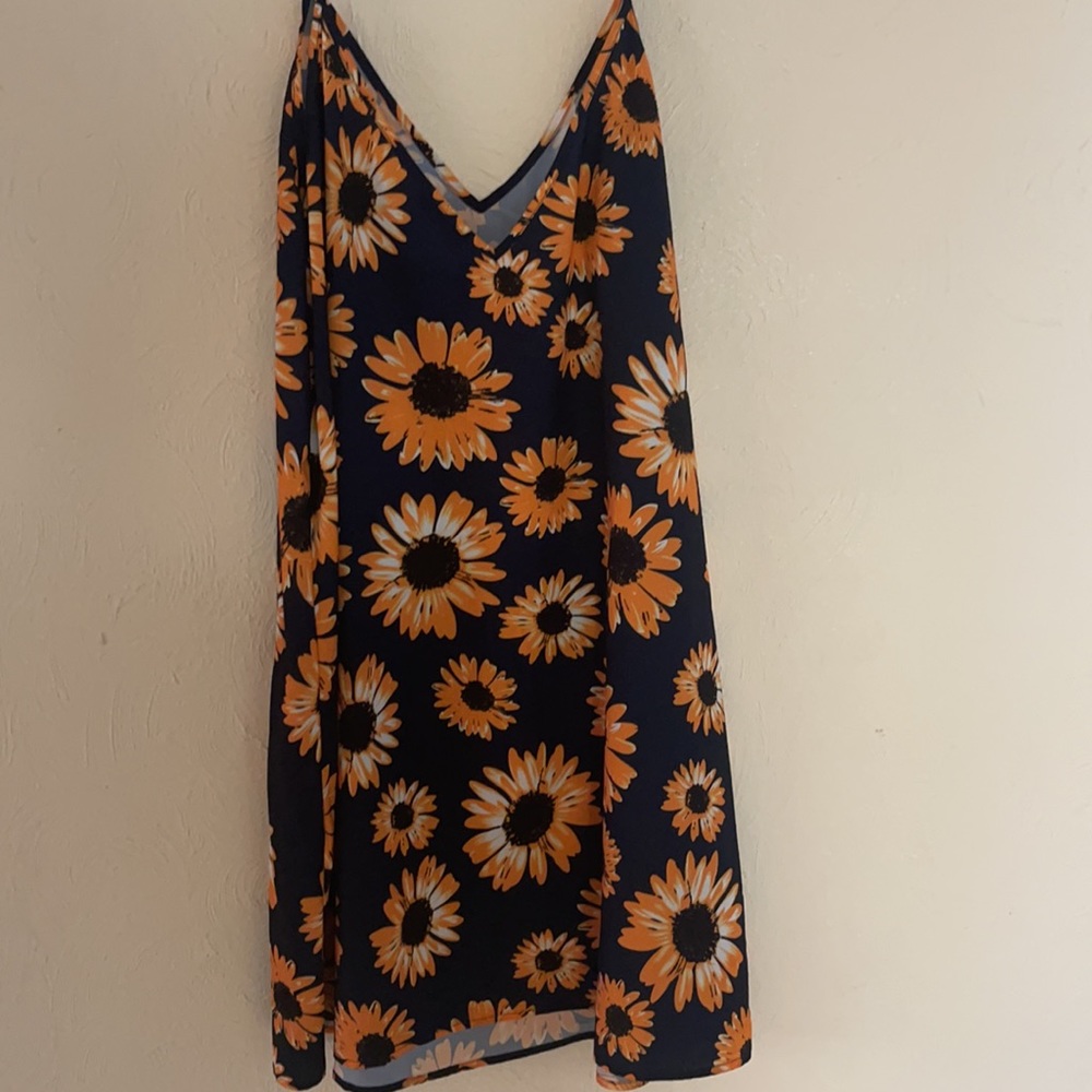 Bohemian Sunflower Summer Sun Dress 2X